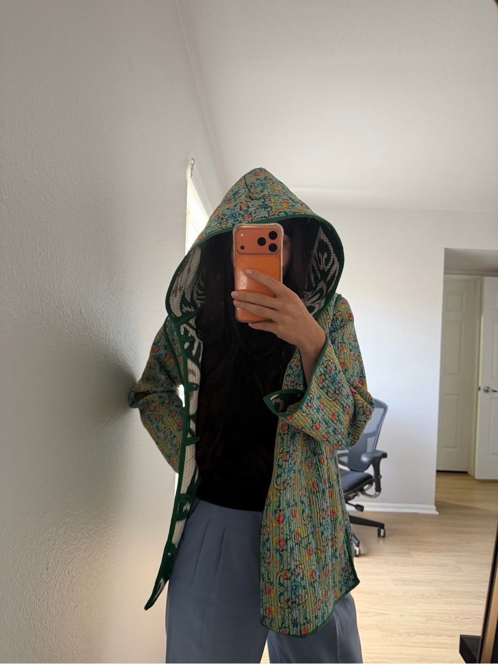 Uzbek Chapan Embroidered Robe - Picture 4 of 5